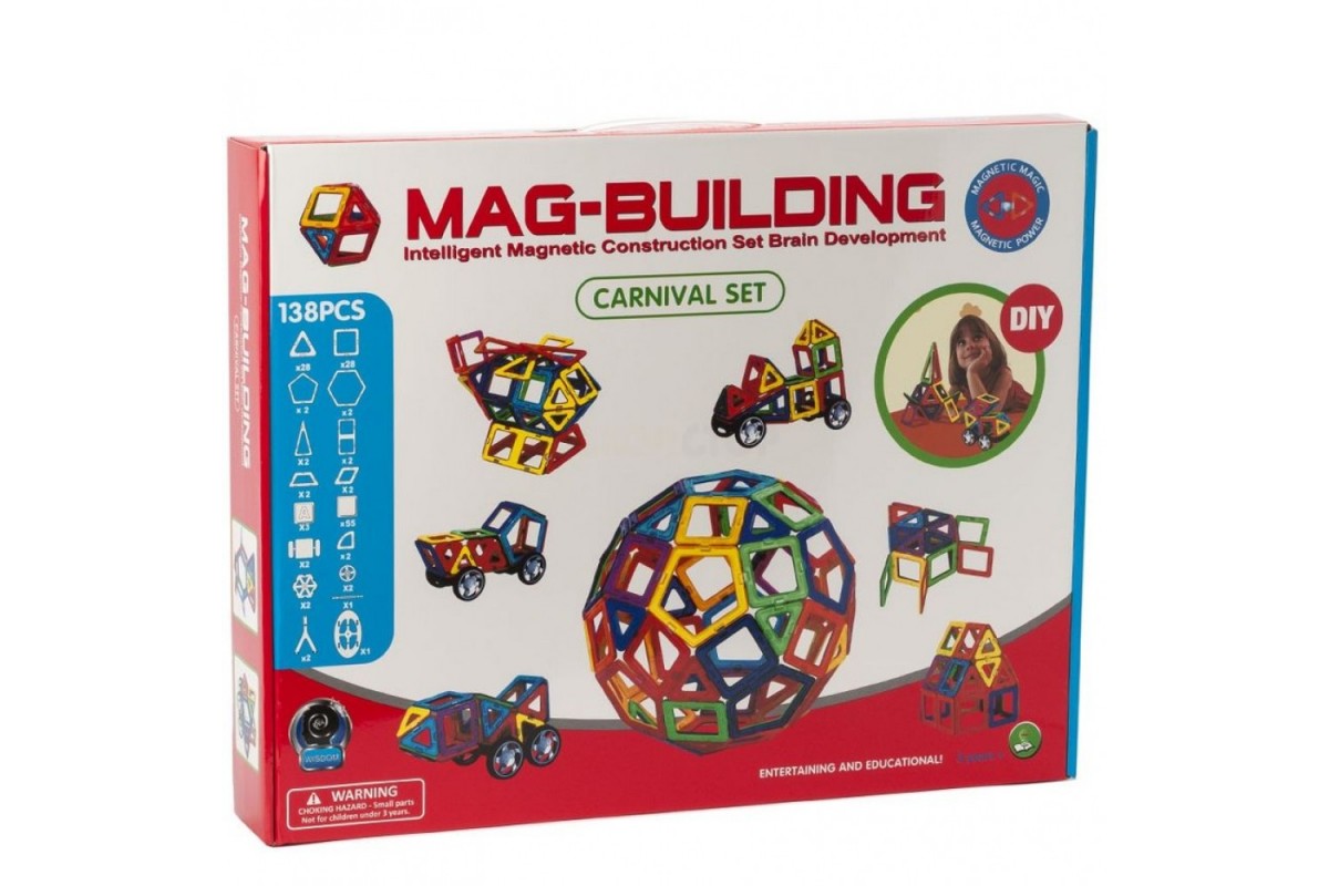 Магнитный конструктор MAG BUILDING 138 детали