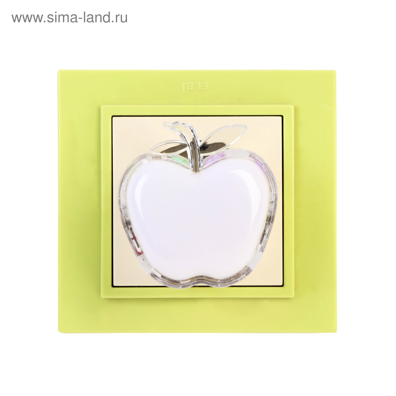 Ночник "Яблоко", 5,5х5х5 см, пластик 