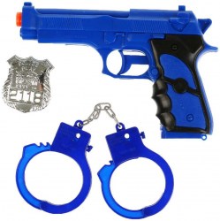 Набор Полиция с наручниками и значком звук