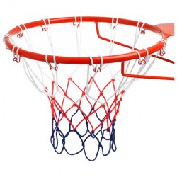 Сетка баскетбольная, 50 см, нить 3 мм, триколор, (2 шт)