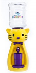 Кулер детский Кошка желтая с фиолетовым