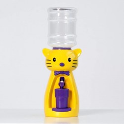 Кулер детский Кошка желтая с фиолетовым