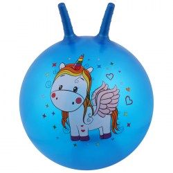 Мяч-прыгун Пони с рожками, (45 см),  цвета  микс 
