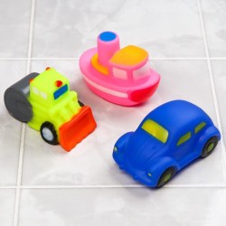 Набор игрушек для ванны Транспорт 3 шт