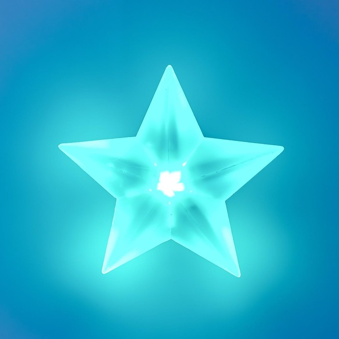 Ночник "Звезда" LED от батареек белый 8,5х9х3,5 см