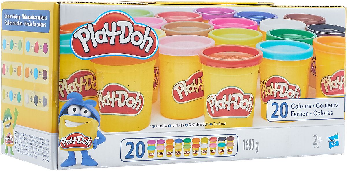 Пластилин 20. Набор пластилина Play-Doh 20 банок. Play-Doh набор 20 банок (a7924). Плей до набор пластилина 20 банок. Набор пластилина 20 банок PD a7924.