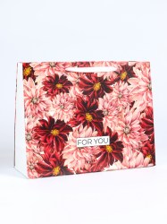 Пакет подарочный ламинированный горизонтальный Для тебя, L 40 × 31 × 14 см