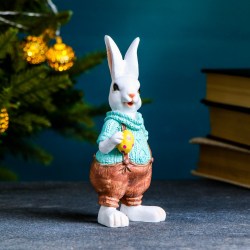Сувенир статуэтка пасхальный заяц кролик 15 см