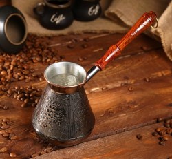Турка для кофе медная Виноград медь 0.5 л
