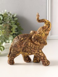 Копилка для денег полистоун «Слон ажурный» 20×17 см