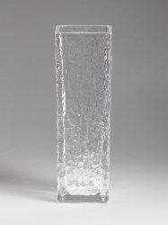 Ваза «Бритт», размытие, 24×8 см, стекло прозрачная