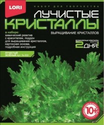 Выращивание кристаллов 'Зеленый кристалл' Лучистые кристаллы