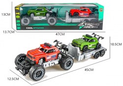 Набор машинок POLICE SWAT (2 шт) с прицепом в коробке	