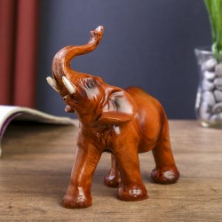 Сувенир полистоун Слон под красное дерево 13,5х14,5х6 см