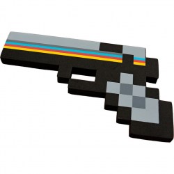  Пиксельный алмазный пистолет Майнкрафт 