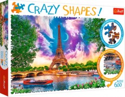 Пазл 'Небеса над Парижем',600 деталей,Crazy Shapes,Trefl
