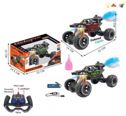 Машина CHARIOT на РУ, красная/бирюзовая в коробке