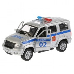 Машина 'УАЗ Patriot Полиция' 12 см металлическая инерционная