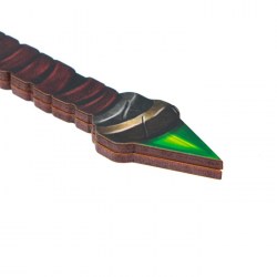Сувенирное оружие топор орка Зеленый дерево 25 см