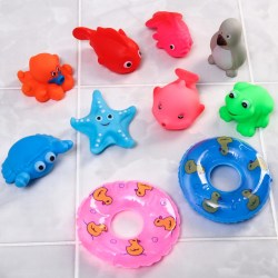 Набор игрушек для игры в ванне Морские жители, 10 шт