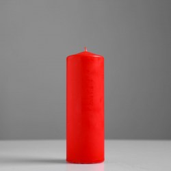 Свеча классическая 5*15 см, красная, лакированная