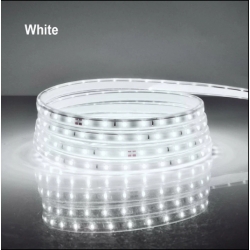 Суперяркая светодиодная лента подсветка 220В влагозащитная белый свет 4 м