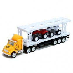 Грузовик инерционный Автовоз с 2 квадроциклами цвет МИКС