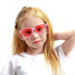 Очки солнцезащитные детские, UV350, линза 4.5х5 см, ширина 13 см, дужка 13.5 см, микс   