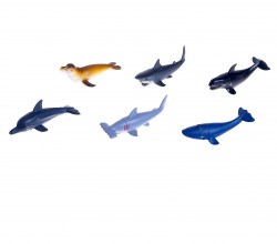 Набор морских животных Подводный мир, 6 фигурок
