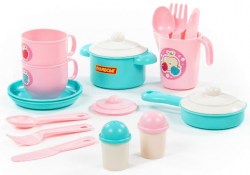 Набор детской посуды "Хозяюшка" на 2 персоны (18 элементов)