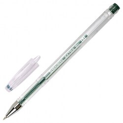 Ручка гелевая BRAUBERG "EXTRA", ЗЕЛЕНАЯ, корпус прозрачный, узел 0,5 мм, линия 0,35 мм