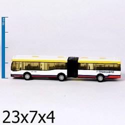 Автобус с резиновой гармошкой Технопарк 18 см