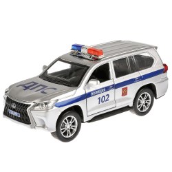 Машина "Lexus lx-570 Полиция" 12 см металлическая инерционн