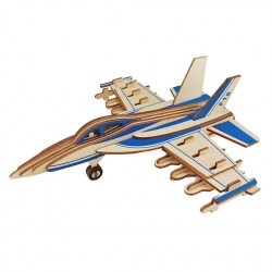 Самолет F18 деревянный 3D пазл