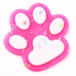  Сквиш антистресс - игрушка Кошачья лапка, с блёстками, МИКС