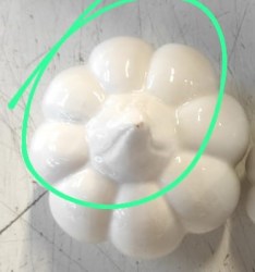 Фигура декор тыква белая