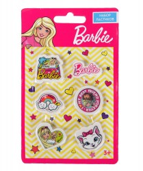 Набор фигурных ластиков "Barbie" 6шт 