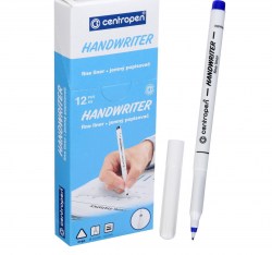 Ручка капиллярная Centropen 2551 0,5 мм, цвет синий Handwriter, трехгранная