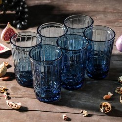 Набор стаканов Ла-Манш 350 мл, 6 шт, цвет синий