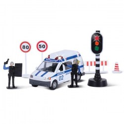 Набор Технопарк милиция/полиция инерц.со светофором и фигурк