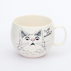 уценка Кружка с котиком 600 мл