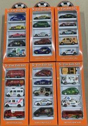 Набор машин (5 штук), 6 видов в коробке