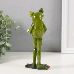 Статуэтка сувенир Лягушка с котиком 17 см