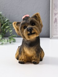 Фигурка Щенок Йорк бежевый 21*13*20