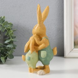 Сувенир статуэтка пасхальная папа заяц кролик 18 см