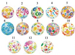 Мяч надувной'Веселые цвета'диаметр 51 см