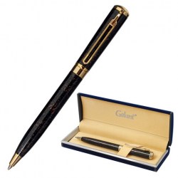 Ручка подарочная шариковая, корпус коричн., золот. детали, 0,7мм, синяя