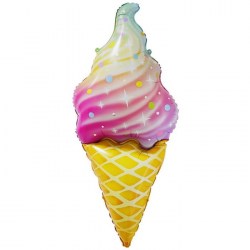 Шар фольгированный 47" «Искрящееся мороженое», фигура