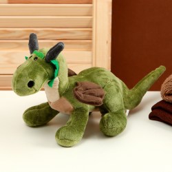 Мягкая игрушка Дракон, 20 см, цвет зелёный