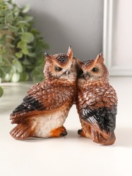 Фигурка полистоун «Пара сов» 11×14.5 см